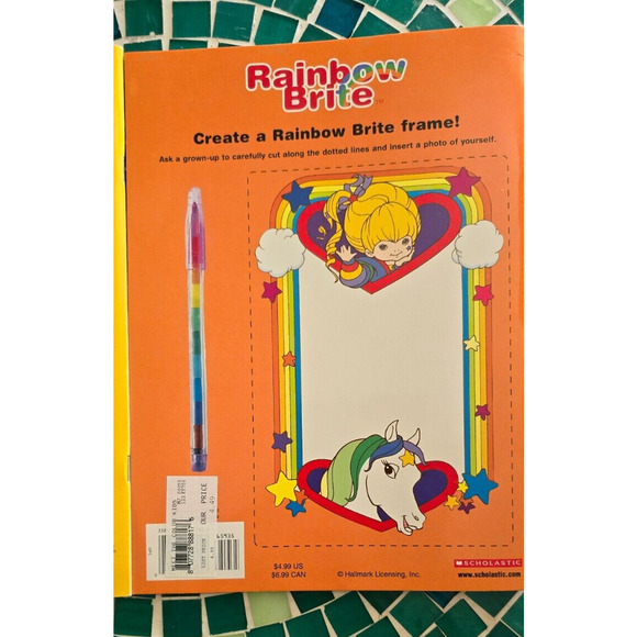 RAINBOW BRITE Scholastic books stickers paper dolls coloring NWOT - Picture 6 of 14